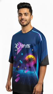 T-shirt décontracté pour homme, surdimensionné, sublimation, streetwear, tendance, coupe ample, mode quotidienne - Product Image 4