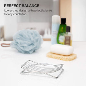 Bar Silicone Standing Type Single Tier Foldable Soap Dish Holder for Bathroom and Kitchen - Product Image 4