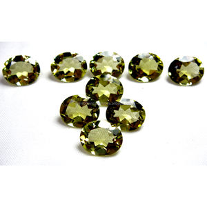 Cuarzo amarillo limón Forma mixta Tamaño calibrado Corte facetado Limón Cojín de piedras preciosas sueltas Forma de pera ovalada Gemas de piedra natal sueltas - Product Image 6