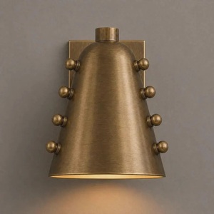 Modern Brass Wall Sconce Irregular Shape Indoor Lighting Living Room Decor Durable Design - Product Image 4
