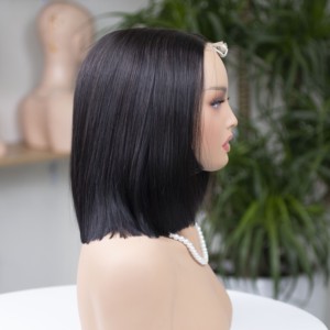 Straight <b>Bob</b> Lace Front <b>Wig</b> Natural Black Glueless 100% Vietnamese Human Hair Short <b>Bob</b> <b>Wig</b> Full Volume Wholesale - Product Image 1