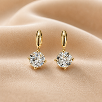 Boucles d'oreilles pendantes de luxe en argent 925 avec diamants de laboratoire VVS certifiés IGI, bijoux fins pour mariée, cadeau