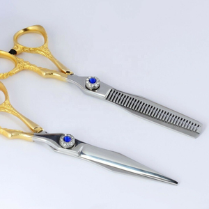 Tijeras de peluquería de acero inoxidable con mango de diseño de dragón, tijeras profesionales para barberos, estilo dragón - Product Image 1
