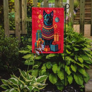 Schipperke vacances noël jardin drapeau multicolore décoratif cour drapeau bannière pour Patio oeuvre jardin lits pour boîte aux lettres décor - Product Image 2