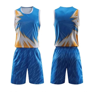 Ensemble d'uniformes de basket-ball blanc et rouge, débardeur sans manches avec short, respirant, 100% polyester, impression sublimée, adulte unisexe - Product Image 6
