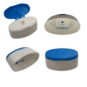 Bouchon ovale à clapet LONGNEW personnalisé en plastique ABS/PP/PC moulé par injection pour bouteilles de shampoing, tubes cosmétiques et emballages de lotion - Product Image 3