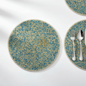 Manteles Individuales de Tela de Satén Bordados con Cuentas, Hechos a Mano, de Lujo, Personalizados NOORIMS AKBAR HANDICRAFTS, Venta al Por Mayor - Product Image 2