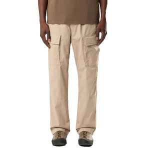 Best Seller Men Cargo Pants Premium Stretch Cotton Twill Elastic Waist Streetwear Utility Cargo Trouser Custom OEM Manufacturer - Product Image 1