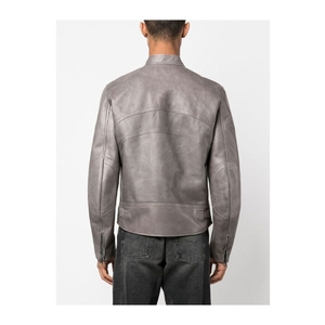 Customizable Men's <b>Leather</b> <b>Jacket</b> Cow Skin Stand Collar Front Logo Windproof Breathable <b>winter</b> <b>leather</b> <b>Jackets</b> - Product Image 3