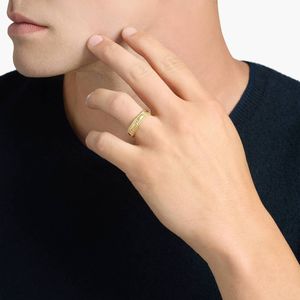 Bague de mariage Grandeur Asscher en diamant en or jaune 18 carats - Product Image 2