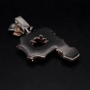 925 <b>Silver</b> Moissanite Letter Pendant Rose Gold Plated Iced Out Hip Hop <b>Charm</b> for Men Women Party Jewelry - Product Image 2