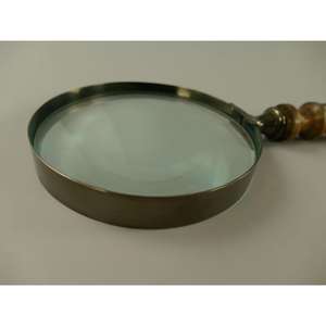 Mid Century Style Antique Rim <b>Magnifying</b> <b>Glass</b> With Hand Carved Design Wood Handle Eco Friendly <b>Light</b> In Weight - Product Image 2
