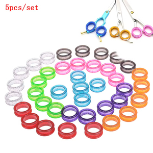 5pcs Professional Pet Grooming Scissors Protector Cutting Curved <b>Thinning</b> Shears Silicone Finger <b>Ring</b> 0.79 Inch Diameter - Product Image 6