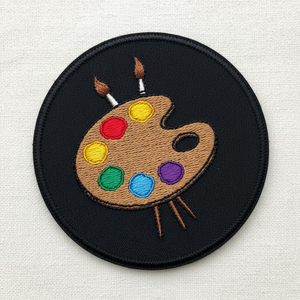 Parche bordado a mano con signo de la paz de camuflaje personalizado al por mayor, aplique termoadhesivo para chaquetas, accesorios a granel para coser en prendas. - Product Image 2