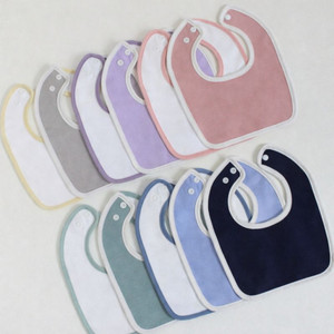 JALBEBE Set di Bavaglini in Cotone per Neonati, Morbidi Bavaglini Anti-Batterici Lavabili con Bottone a Pressione Regolabile, Multicolore - Product Image 1