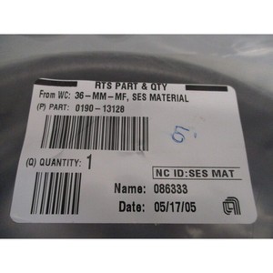 AMAT 0190-13128 HOSE ASSY FACTY SUPLY/HEATER/LAMP - Équipements et pièces semi-conductrices de renommée mondiale à la confiance de la clientèle - Product Image 1