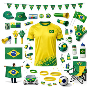 Kit complet de supporters de football conçu pour les clubs de fans, les événements sportifs et le soutien en stade, avec des articles de qualité supérieure - Product Image 1