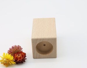 Porte-bougie en bois pour la décoration de table à manger - Product Image 2