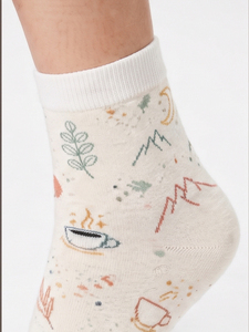 Chaussettes de sport pour femmes, sublimation, qualité supérieure, respirantes, 100% coton, confortables, pour un usage quotidien en été, chaussettes athlétiques pour femmes - Product Image 4