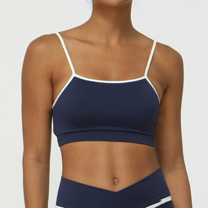 Sujetador Deportivo Casual Sencillo Personalizado para Mujer con Logotipo Frontal, de Alta Sujeción, Transpirable, de Secado Rápido, de Spandex/Poliéster, Venta al por Mayor - Product Image 5