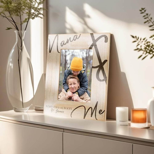 Personalized Wooden <b>Photo</b> <b>Frame</b> Rectangular Tabletop Vertical Engraved Rustic Handmade <b>Wood</b> Picture <b>Frame</b> - Product Image 4