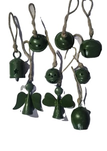 Campanas Decorativas Modernas para Fábrica, Verdes/de Navidad, Adornos Ecológicos de Metal para Árbol de Navidad - Product Image 6