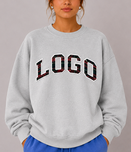 Women's Oversized 100% Cotton Turtleneck Sweatshirt Custom Front Logo Knitted Short Sleeve Soft Winter Fashion <b>Top</b> - Product Image 1
