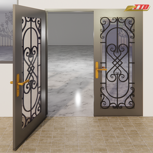 Elegantes puertas principales artísticas de hierro de Vietnam para la entrada frontal de cada hogar - Product Image 3