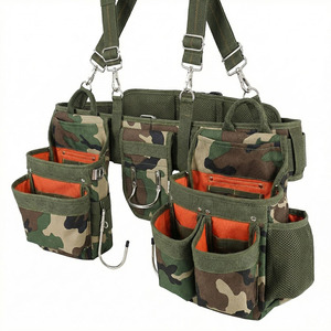 2026 Heavy Duty Carpenter Tool <b>Belt</b> With Suspenders Camouflage Padded <b>Work</b> Gear For Construction Site Use - Product Image 4