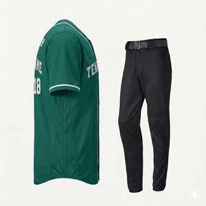 Conjunto de Uniforme de Béisbol Personalizado al por Mayor |   Tela Ligera y Transpirable |   Ropa Deportiva para Equipos de Softbol Sublimada OEM - Product Image 2