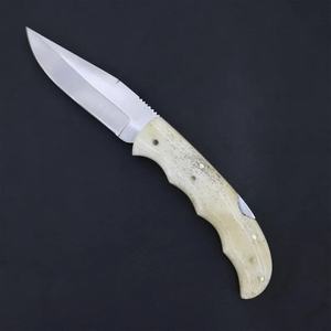 Navaja Plegable de Acero de Damasco con Mango de Hueso, Multifuncional, Encendedor de Fuego, Cuchillo de Caza de Bolsillo con Punta Clip, 3 Años de Garantía, ODM OEM - Product Image 5
