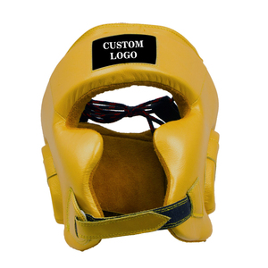 Boxing <b>Training</b> helmet Good Price Of Good Quality Leather Protective Gear Boxing Headgear <b>Head</b> Guard - Product Image 6