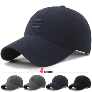Casquette de baseball classique décontractée en coton lavé brodé pour le sport en plein air printemps-été, personnalisable pour fabricants - Product Image 1