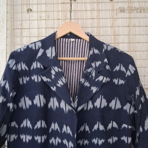 Abrigo de plumón para mujer, nuevo, para fiesta, hecho a mano, con estampado de rayas, cuello en V, ecológico, informal, para invierno y otoño - Product Image 3