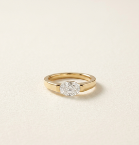 Oval Cut Moissanite <b>Solitaire</b> <b>Ring</b> 925 Sterling <b>Silver</b> Yellow Gold Plated Luxury Engagement <b>Ring</b> Promise Wedding Party - Product Image 3