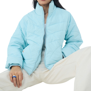 Chaqueta Corta Impermeable para Mujer, Chaqueta de Invierno con Cuello Alto y Mangas Largas, Chaqueta Acolchada, Abrigo Cálido Personalizado a Prueba de Viento OEM - Product Image 2