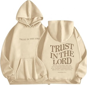 Sweat à capuche chrétien personnalisé avec impression en relief, lettrage 3D, verset biblique, en molleton épais, style streetwear, pulls à capuche et sweat-shirts - Product Image 5