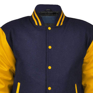 Chaquetas Varsity de Béisbol Personalizadas al por Mayor con los Últimos Diseños, Manga Larga, Lisas, para Hombre, de Secado Rápido y Duraderas - Product Image 4