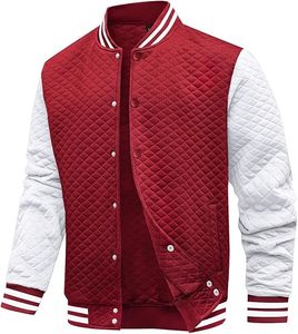 Men's Casual Spring Satin Windbreaker 100% Cotton <b>Waterproof</b> Breathable Quick Dry <b>Thin</b> Athletic Varsity <b>Jacket</b> Front Logo - Product Image 5