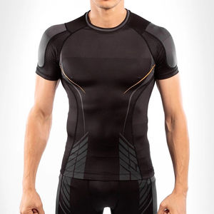 Camiseta de Manga Larga para Hombre, 100% Algodón Elástico, Secado Rápido, Transpirable, para Natación, con Mangas Sublimadas - Product Image 1