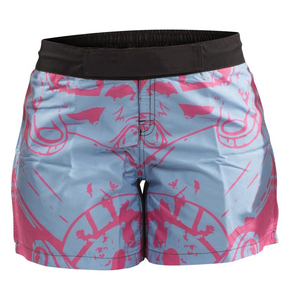Wholesale <b>Grappling</b> Sublimation Printed Slits 100% Cotton Fabric Breathable Quick Dry Lightweight for Men BJJ MMA Fight <b>Shorts</b> - Product Image 4