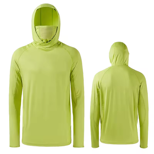 Haut de pêche personnalisé pour homme avec protection solaire UPF 50+, masque facial intégré, cache-cou et manches longues anti-UV pour activités de plein air - Product Image 3