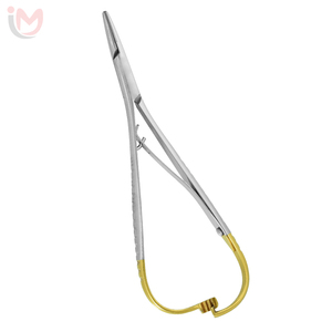 ที่จับเข็มผ่าตัด Mayo Hegar คุณภาพสูง แบบแมนนวล ด้ามจับสีทอง TC สแตนเลสสตีล คลาส I OEM - Product Image 5