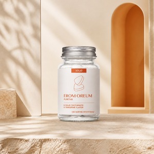 [FROM OREUM] Dentifrice solide en comprimés saveur mandarine de Jeju, 60 comprimés, pour les voyages et les articles de toilette personnels - Product Image 5