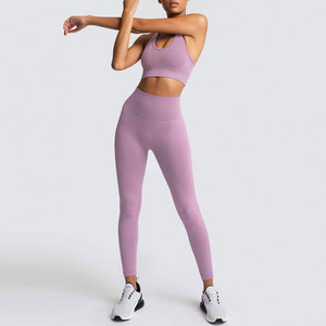 Conjuntos de Yoga para Mujer, Nuevo Diseño, Tallas Grandes XXL, Logotipo Personalizado en la Cintura, para Ropa de Gimnasio, Precio al por Mayor - Product Image 1
