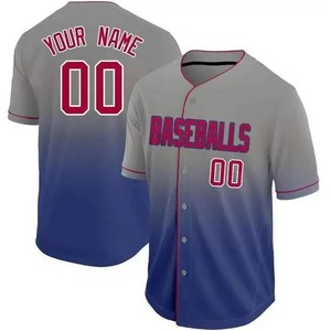 Camisetas Deportivas al por Mayor para Hombre y Jóvenes, Sublimadas, Cuello en V, con Botones, Uniformes de Béisbol, Personalizables con Logotipo - Product Image 5