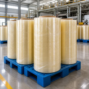 Rollo Jumbo de Adhesivo BOPP Transparente, Gran Diámetro, Recubierto de Acrílico, para Conversión y Empaquetado, Suministro a Granel, Cinta BOPP en Rollo Jumbo - Product Image 1