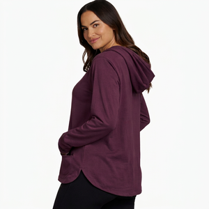 Customized Fitness <b>Long</b> <b>Sleeve</b> Sports <b>Tops</b> Loose Plus Size Women Sportswear Fitness Clothes Custom Women Sportswear hoodie - Product Image 5