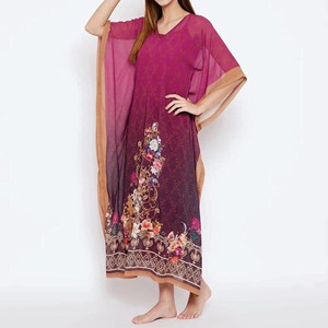 Vestido Kaftan Bordado de Lujo para Mujer, Elegante, Holgado, Ropa Islámica para Eid y Ramadán - Product Image 2