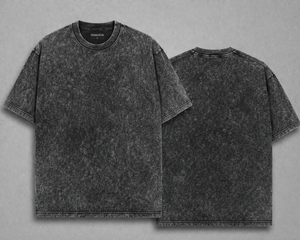 T-shirt Premium en Coton 100% Délavé à l'Acide, Coupe Oversize, Écologique, Respirant, Anti-Plis, Séchage Rapide, Manches Courtes, Coupe Courte - Product Image 2